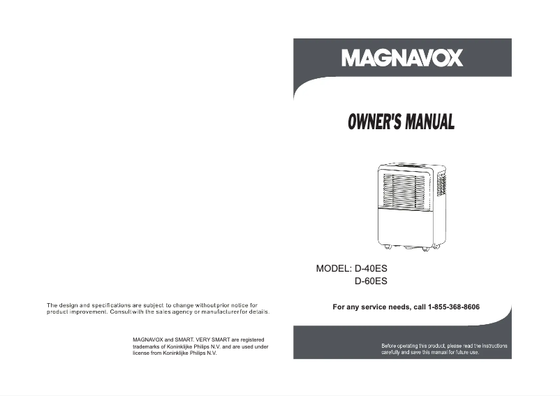 Página 1 del manual Manual de usuario Magnavox D-60ES