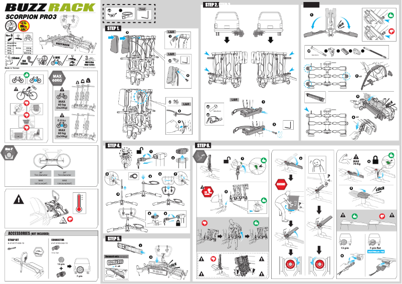 Página 1 del manual Manual de usuario Buzz Rack Scorpion Pro 3