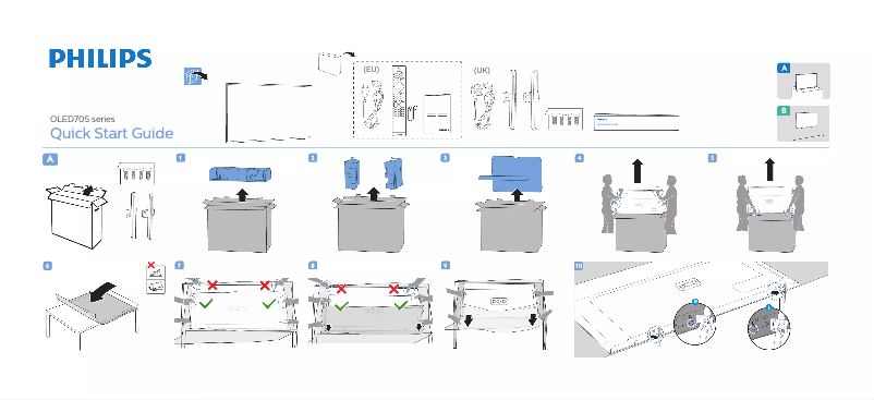 Página 1 del manual Guía de inicio rápido Philips 55OLED705