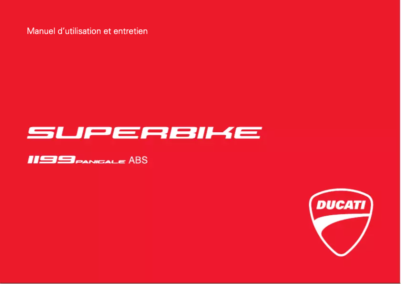 Página 1 del manual Manual de usuario Ducati 1199 Panigale ABS (2014)