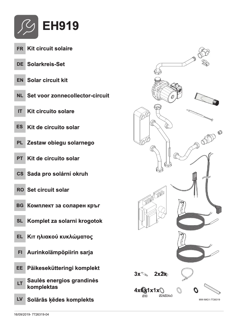 Imagen de la primera página del manual del dispositivo EH917