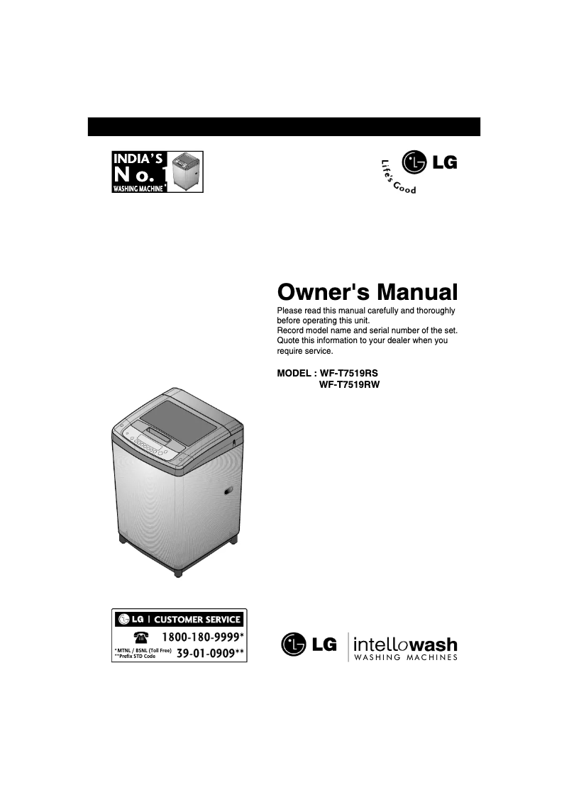Imagen de la primera página del manual del dispositivo WF-T7519SG