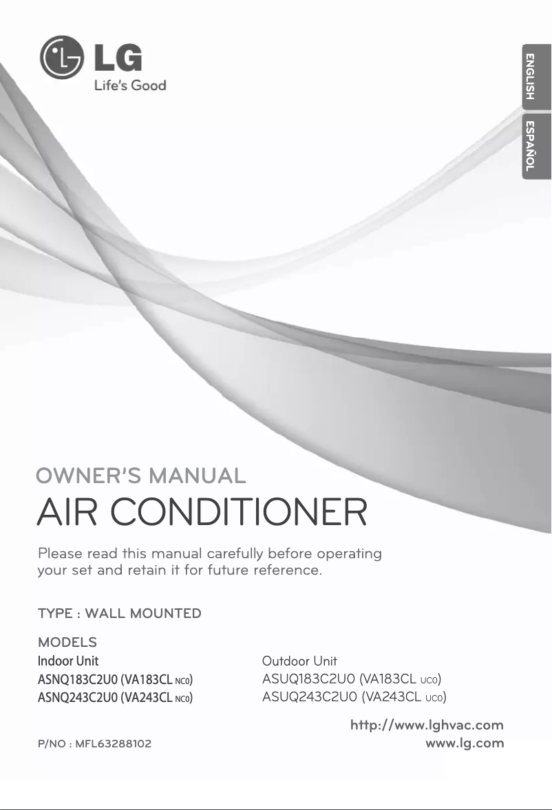 Página 1 del manual Manual de usuario LG VA243CL