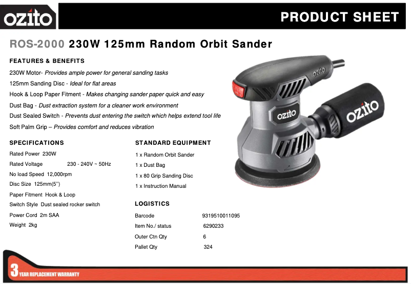 Imagen de la primera página del manual del dispositivo ROS-2000