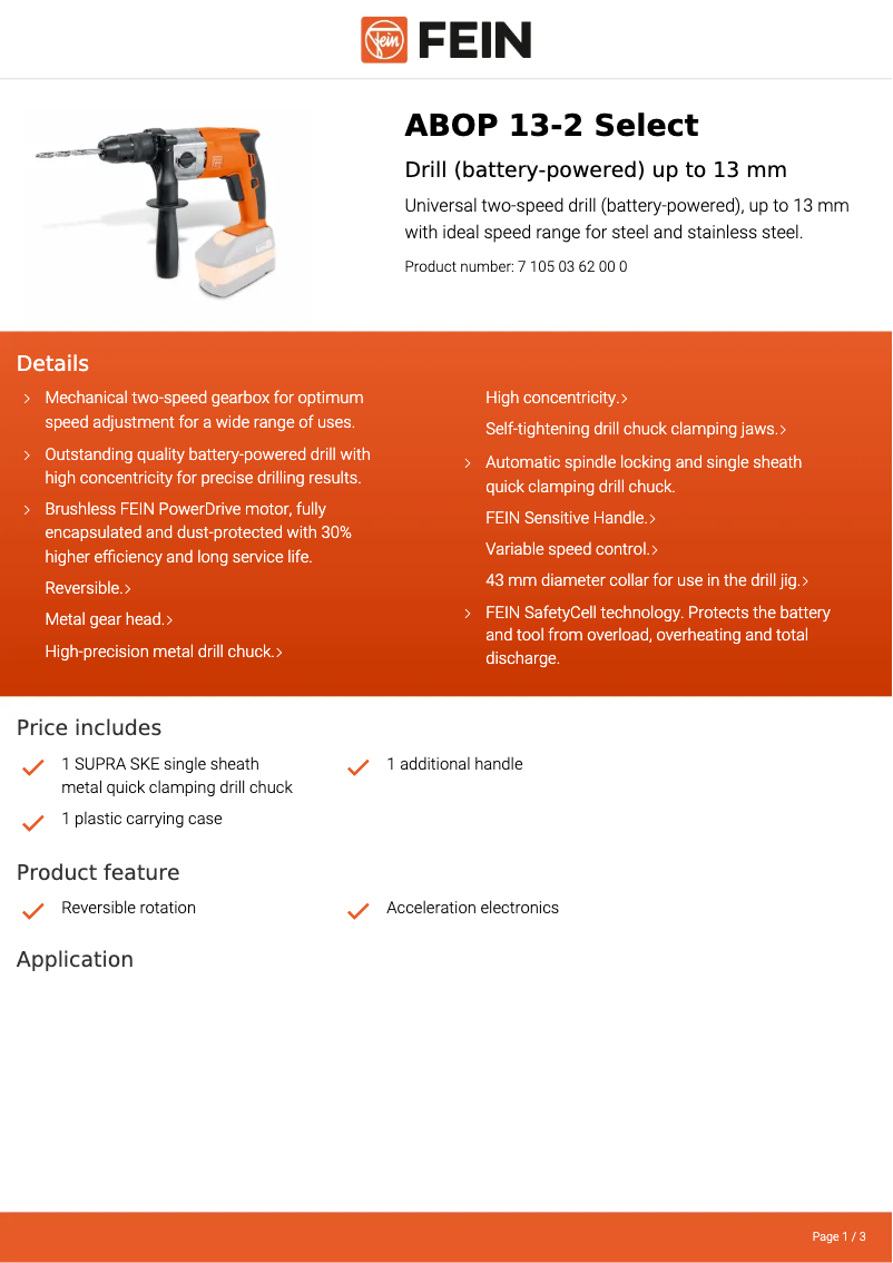 Imagen de la primera página del manual del dispositivo ABOP 13-2 Select