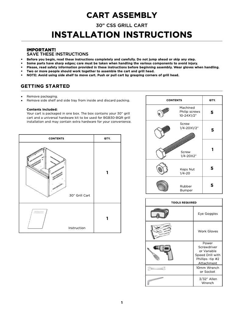 Imagen de la primera página del manual del dispositivo CSS30
