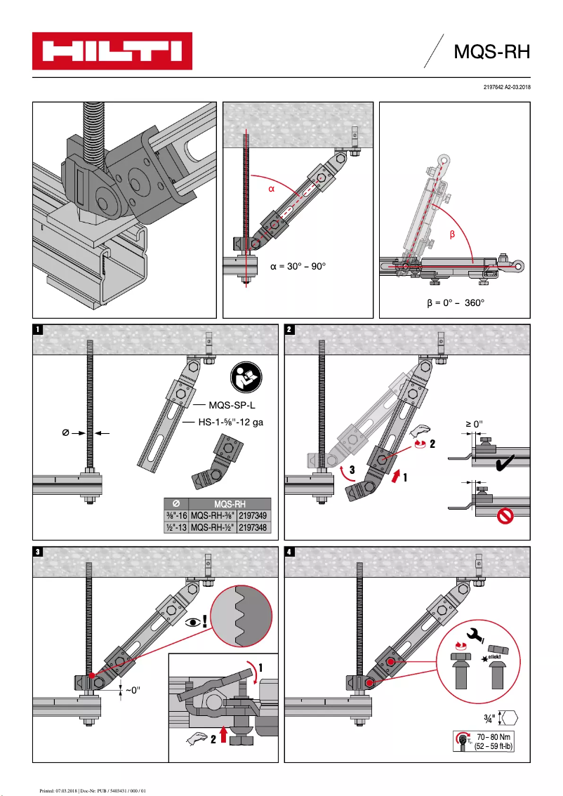Página 1 del manual Manual de usuario Hilti MQS-RH