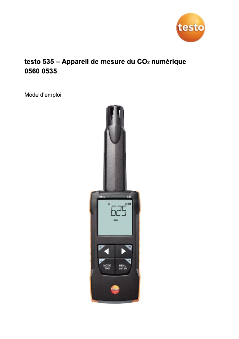 Página 1 del manual Manual de usuario Testo 535