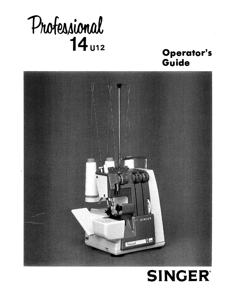 Página 1 del manual Manual de usuario Singer 14U12