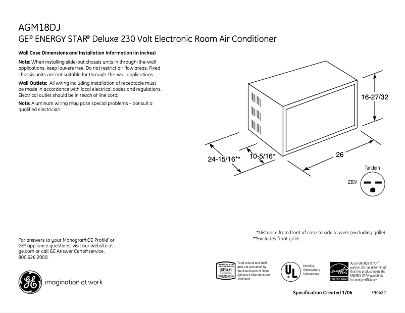 Imagen de la primera página del manual del dispositivo AGM18DJ