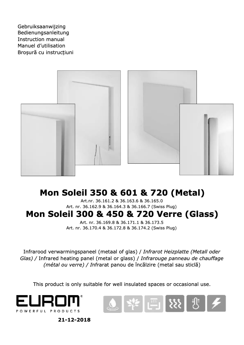 Imagen de la primera página del manual del dispositivo Mon Soleil 601