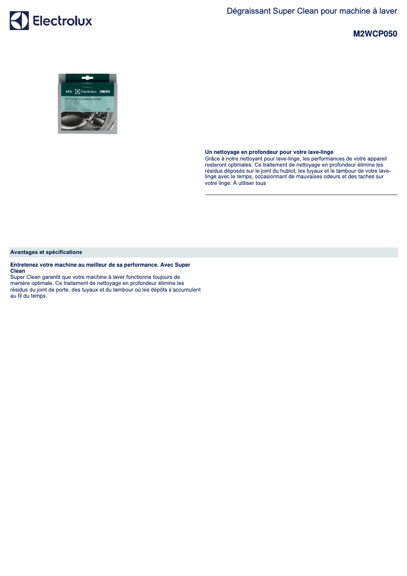 Imagen de la primera página del manual del dispositivo M2WCP050