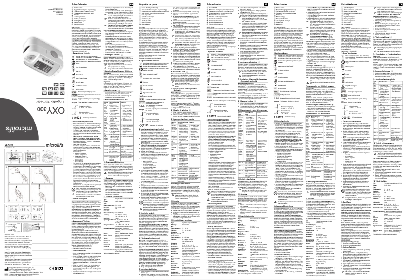 Página 1 del manual Manual de usuario Microlife OXY 300