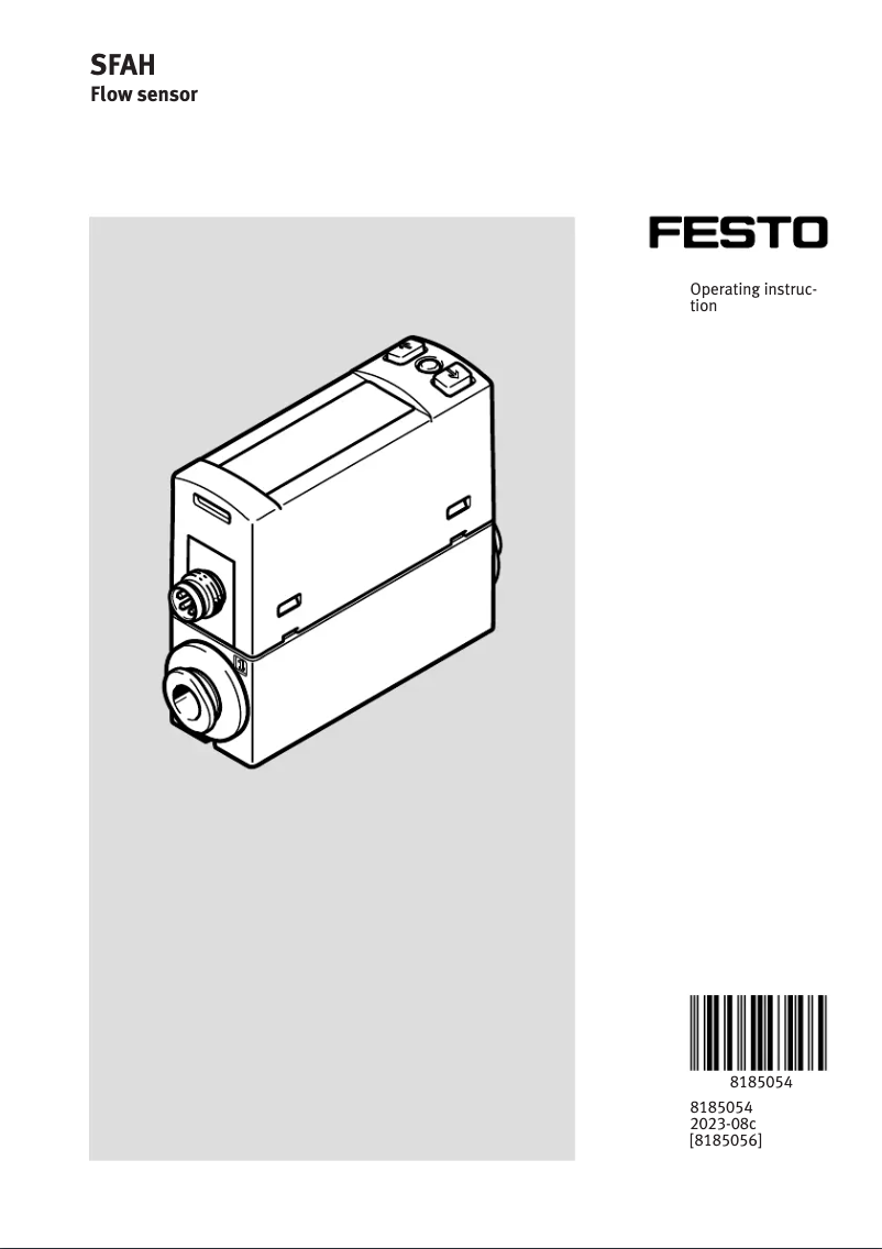 Página 1 del manual Manual de usuario Festo SFAH-200U-Q8S-PNLK-PNVBA-L1