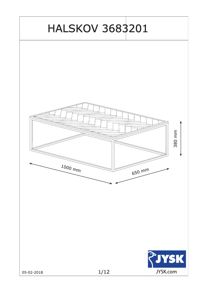 Página nº 1 - Manual de usuario JYSK Halskov