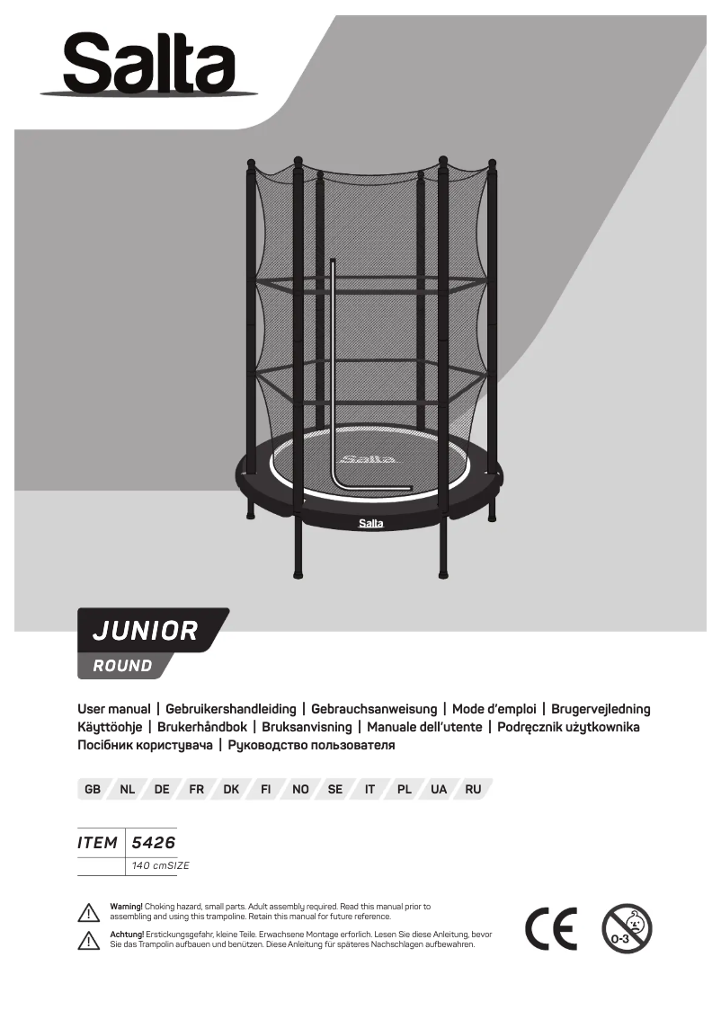 Imagen de la primera página del manual del dispositivo Junior 5426