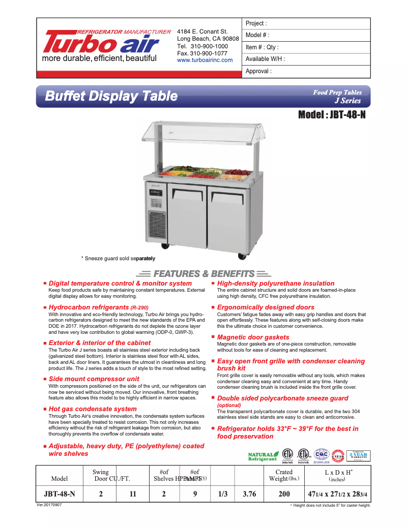 Imagen de la primera página del manual del dispositivo JBT-48