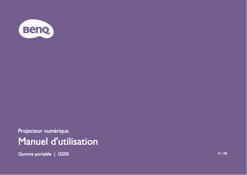 Imagen de la primera página del manual del dispositivo GS50