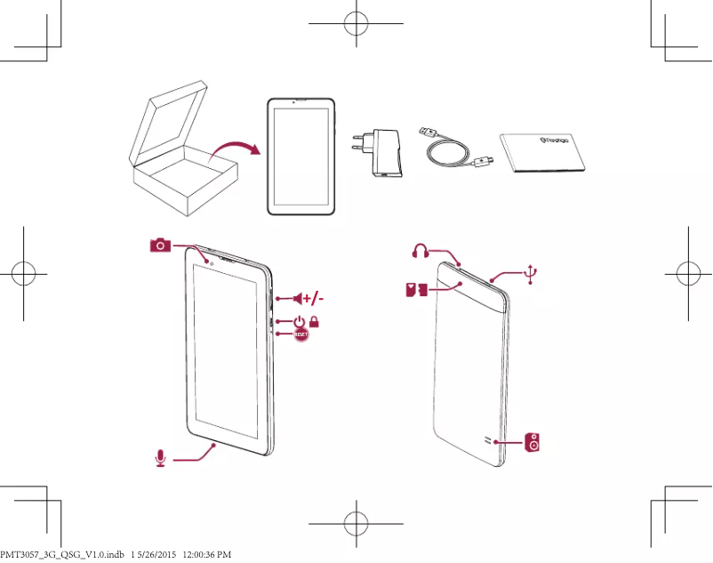 Página 1 del manual Manual de usuario Prestigio PMT-3057 3G