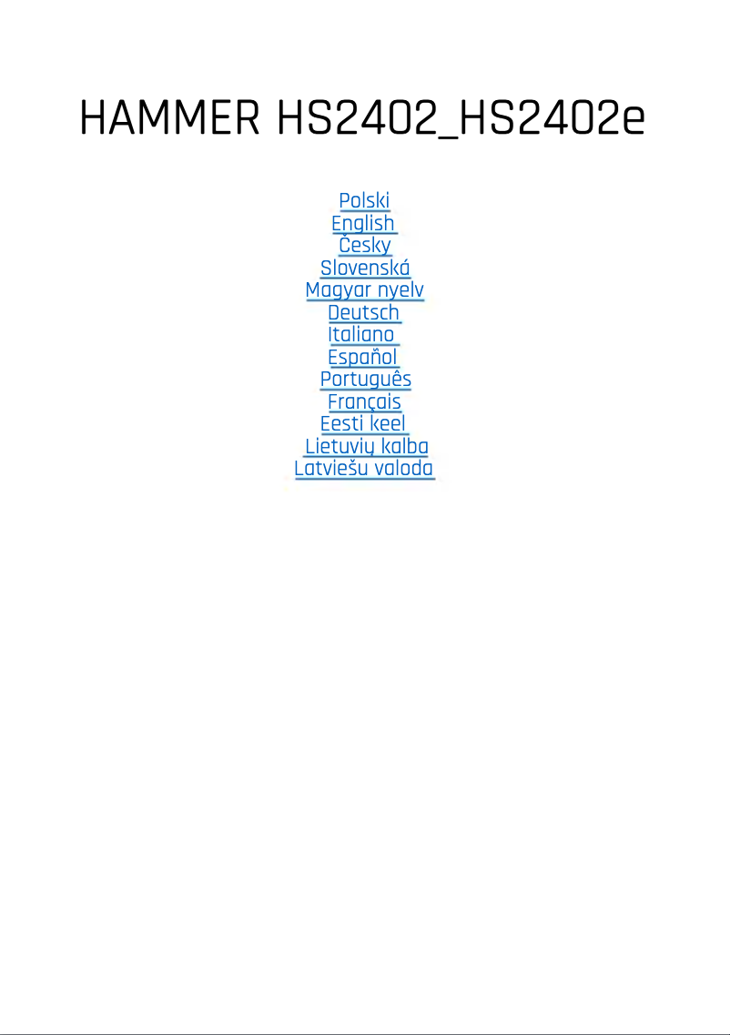 Imagen de la primera página del manual del dispositivo Blade 5G