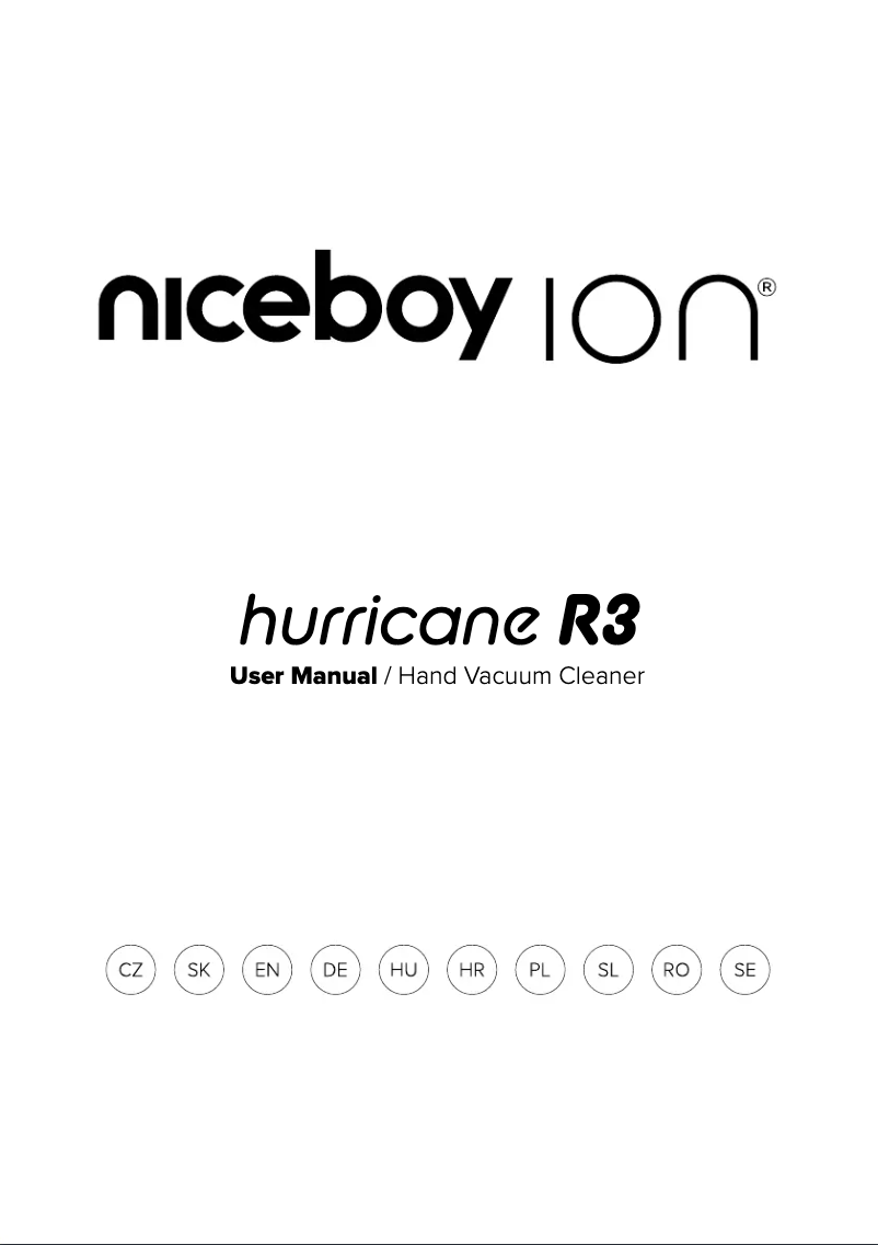 Imagen de la primera página del manual del dispositivo ION Hurricane R3