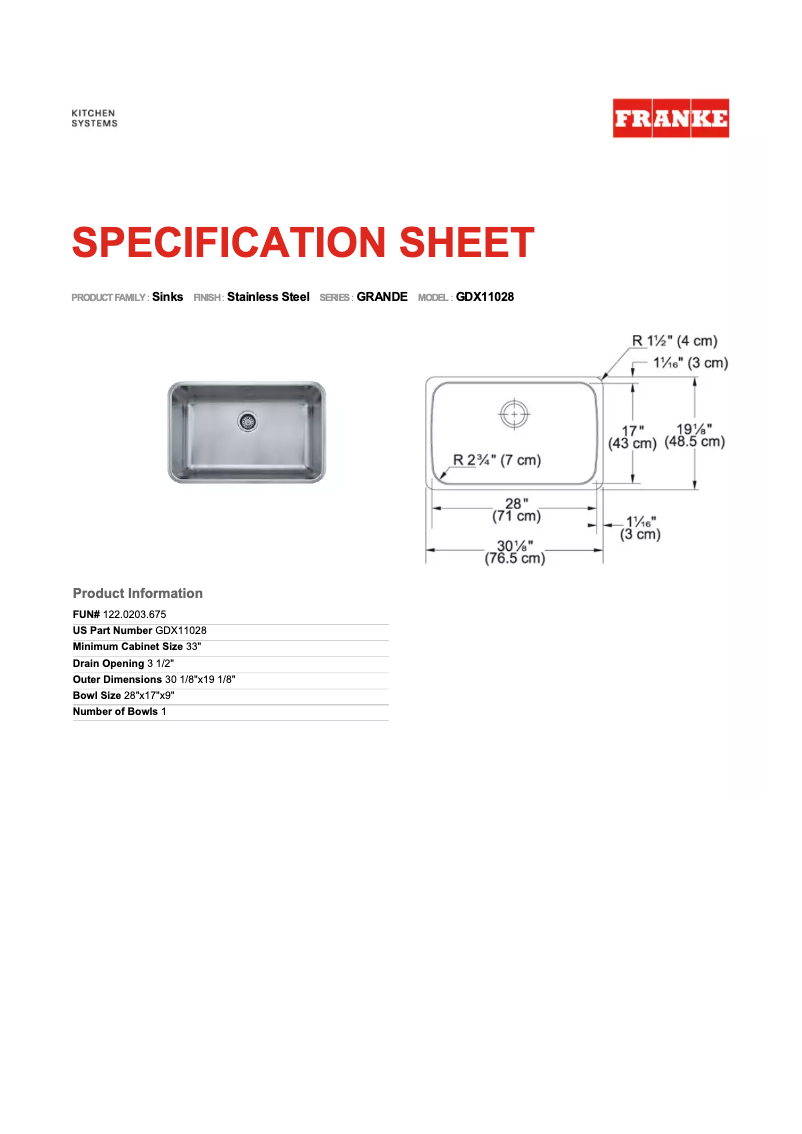 Página 1 del manual Manual de usuario Franke Grande GDX11028