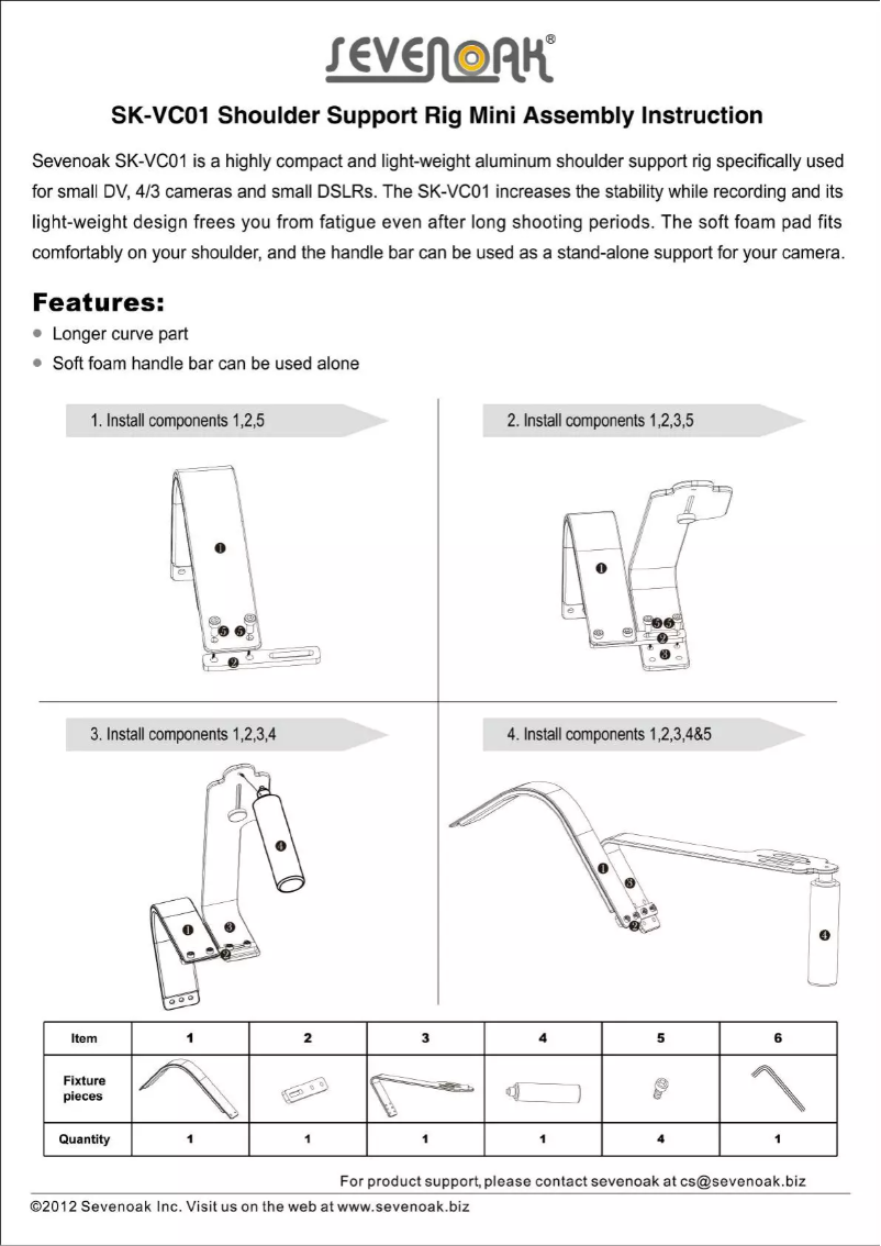 Imagen de la primera página del manual del dispositivo SK-VC01