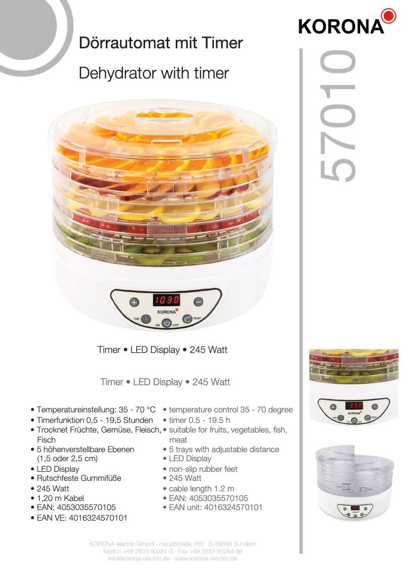 Imagen de la primera página del manual del dispositivo 57010