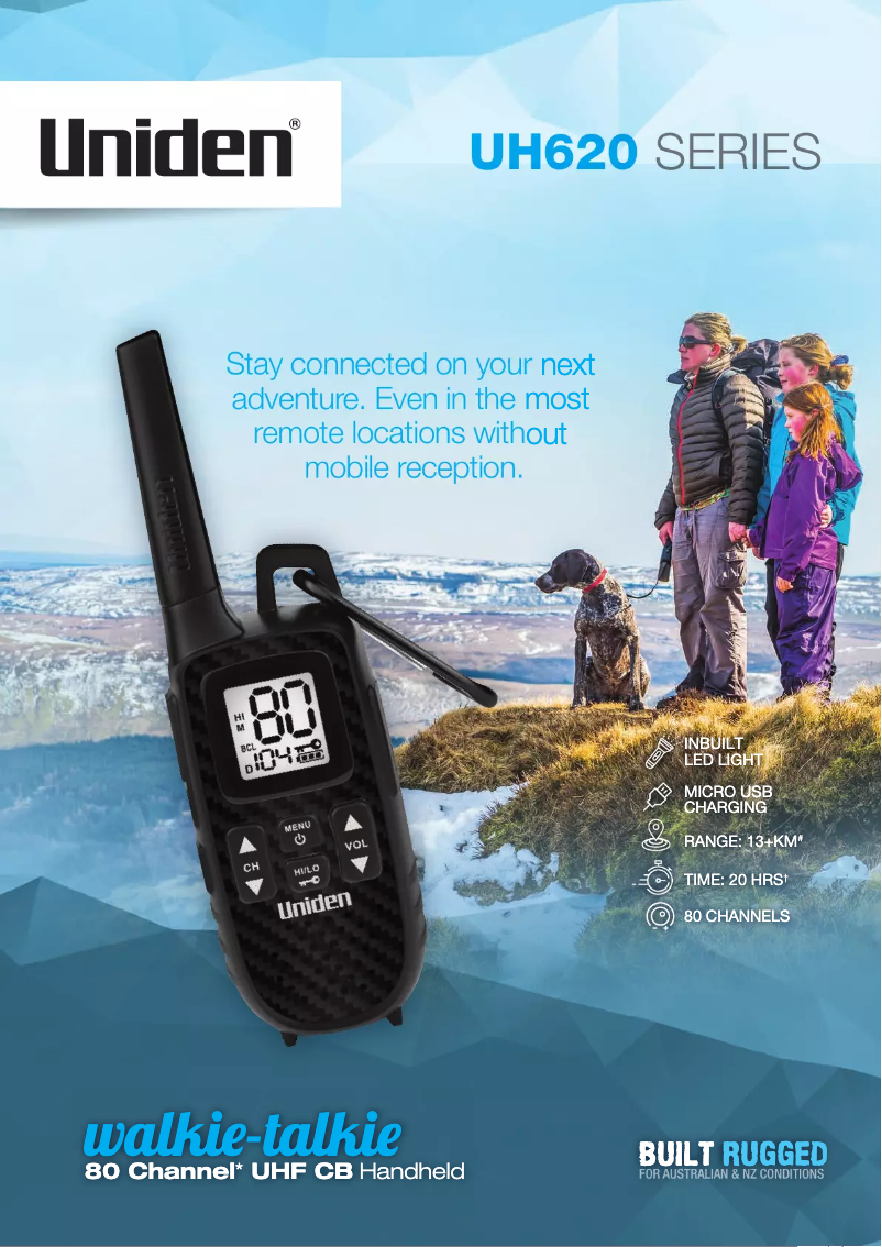 Imagen de la primera página del manual del dispositivo UH620