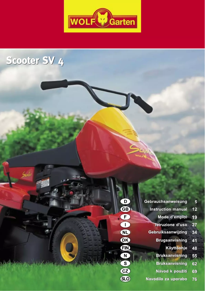 Página 1 del manual Manual de usuario Wolf Garten SV 4