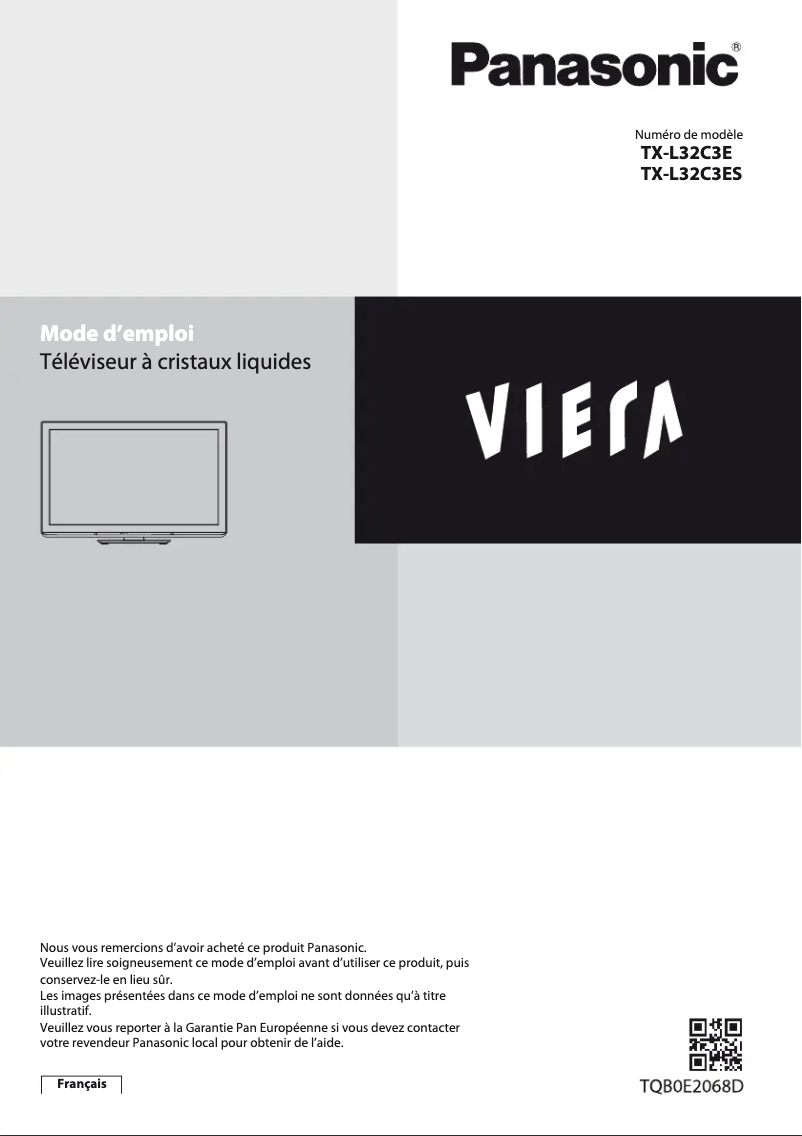 Imagen de la primera página del manual del dispositivo Viera TX-L32C3ES