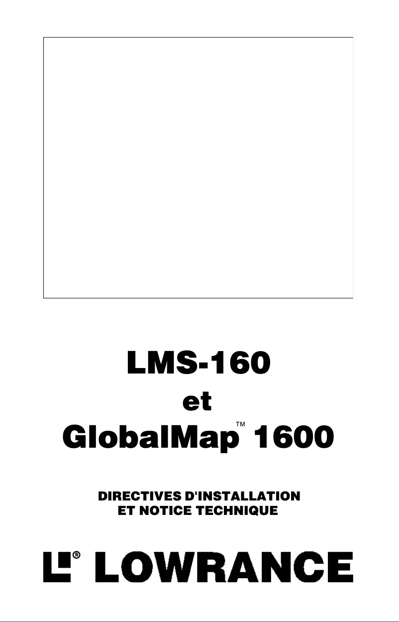 Página 1 del manual Manual de usuario Lowrance LMS-160