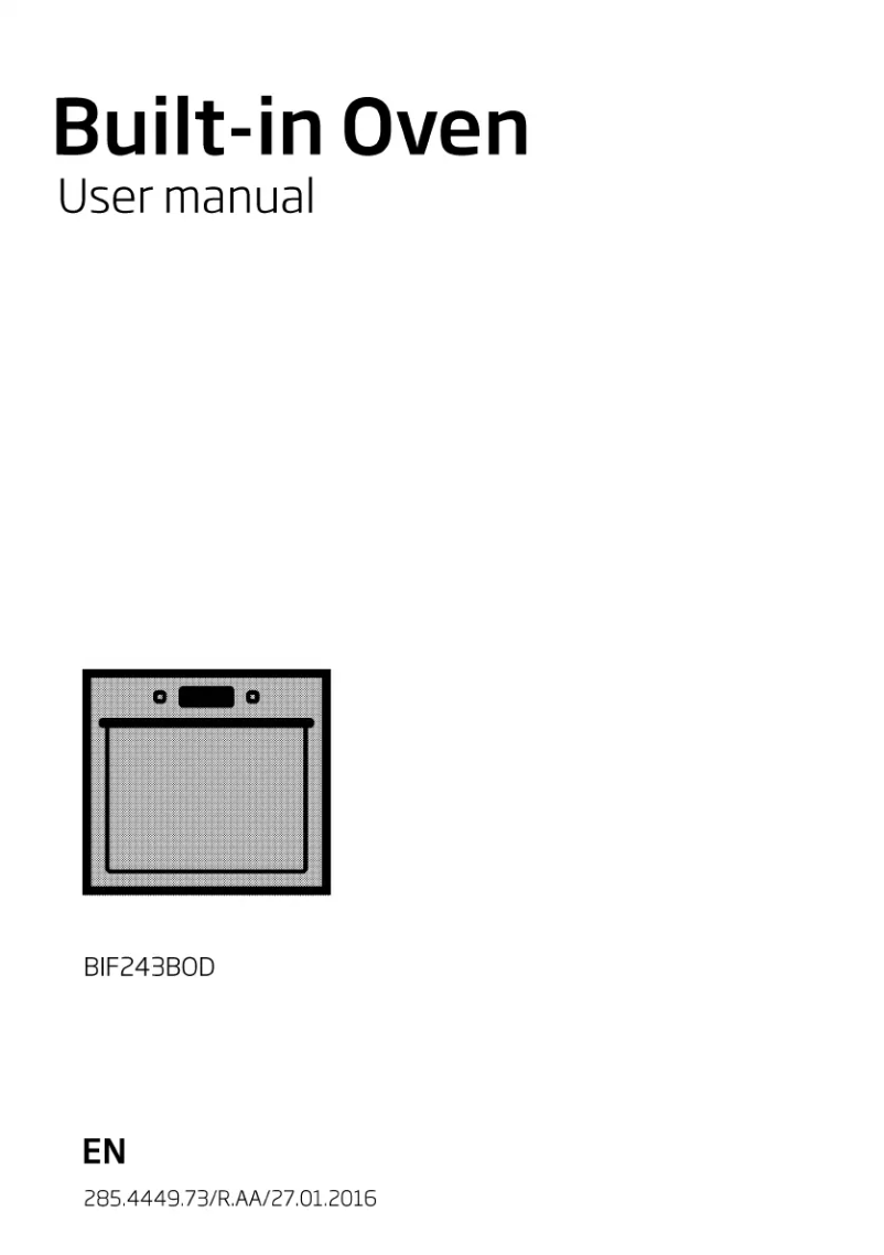 Página 1 del manual Manual de usuario Beko BIF 243B OD