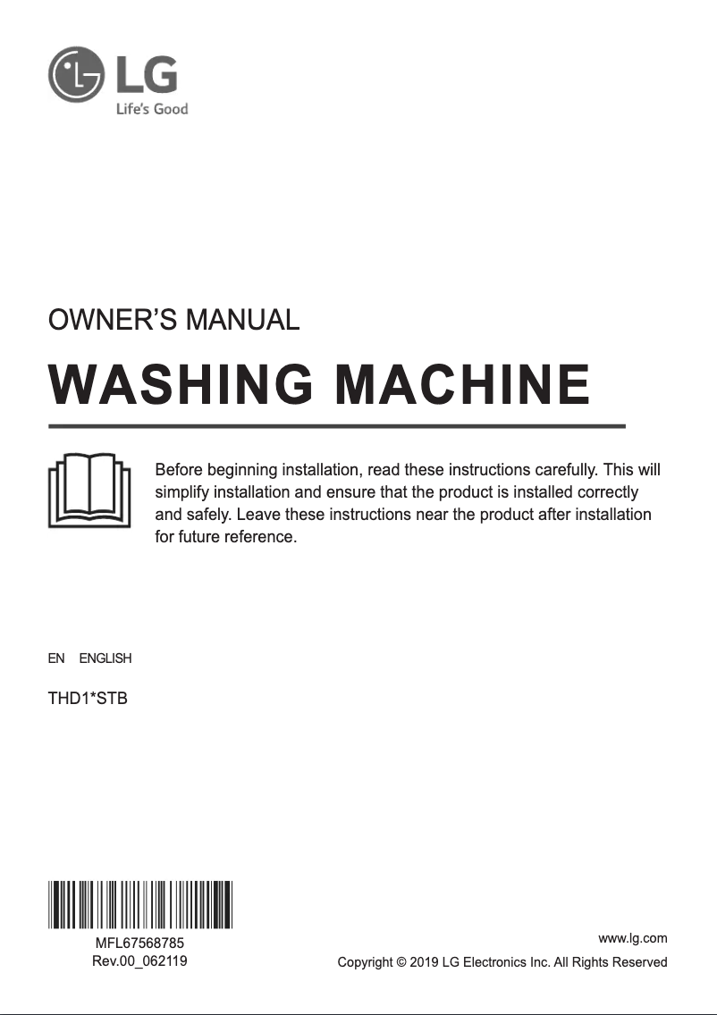 Imagen de la primera página del manual del dispositivo THD11STB