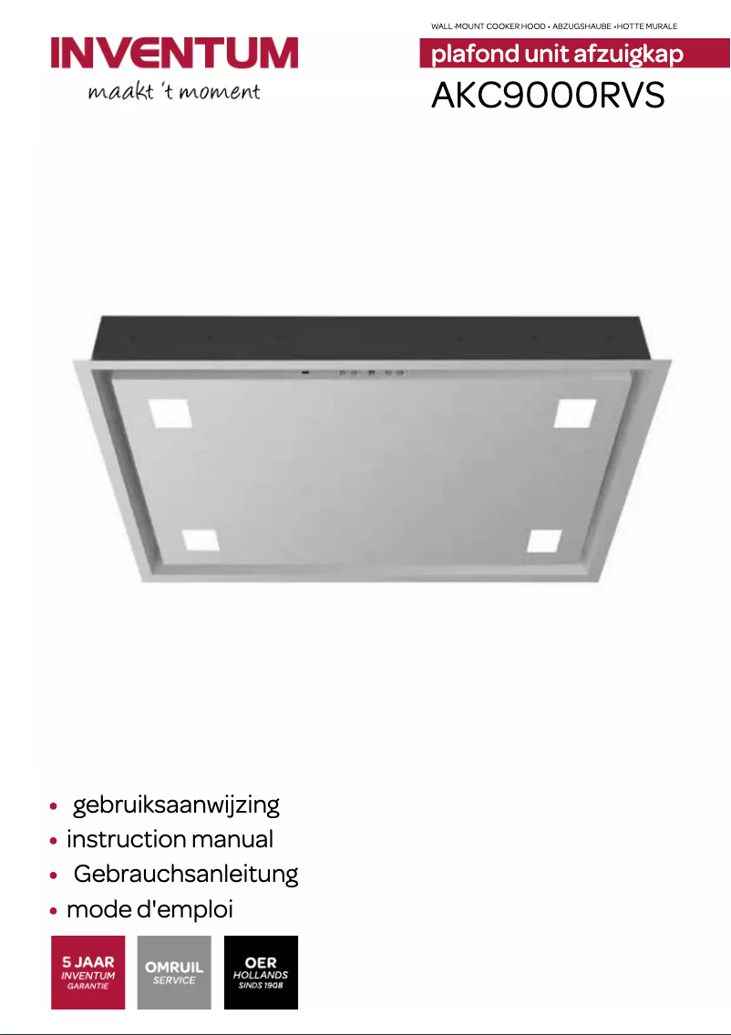 Imagen de la primera página del manual del dispositivo AKC9000RVS