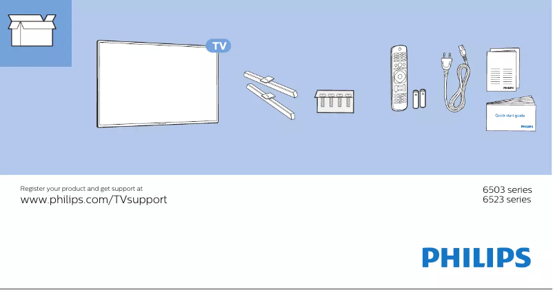 Imagen de la primera página del manual del dispositivo 50PUS6503