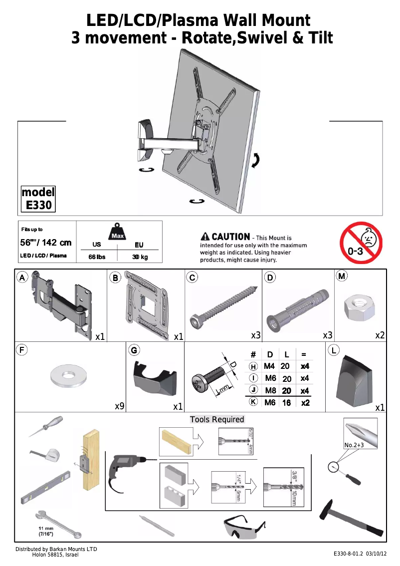 Imagen de la primera página del manual del dispositivo E330