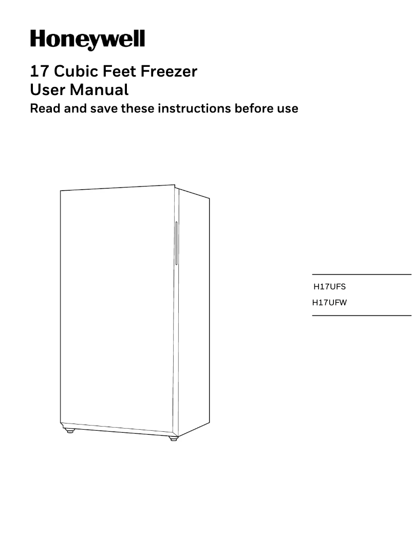 Página 1 del manual Manual de usuario Honeywell H17UFS