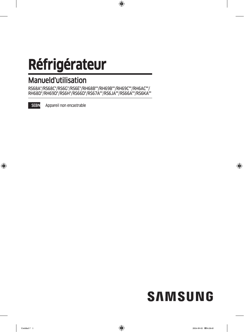 Imagen de la primera página del manual del dispositivo RS6GA8820S9