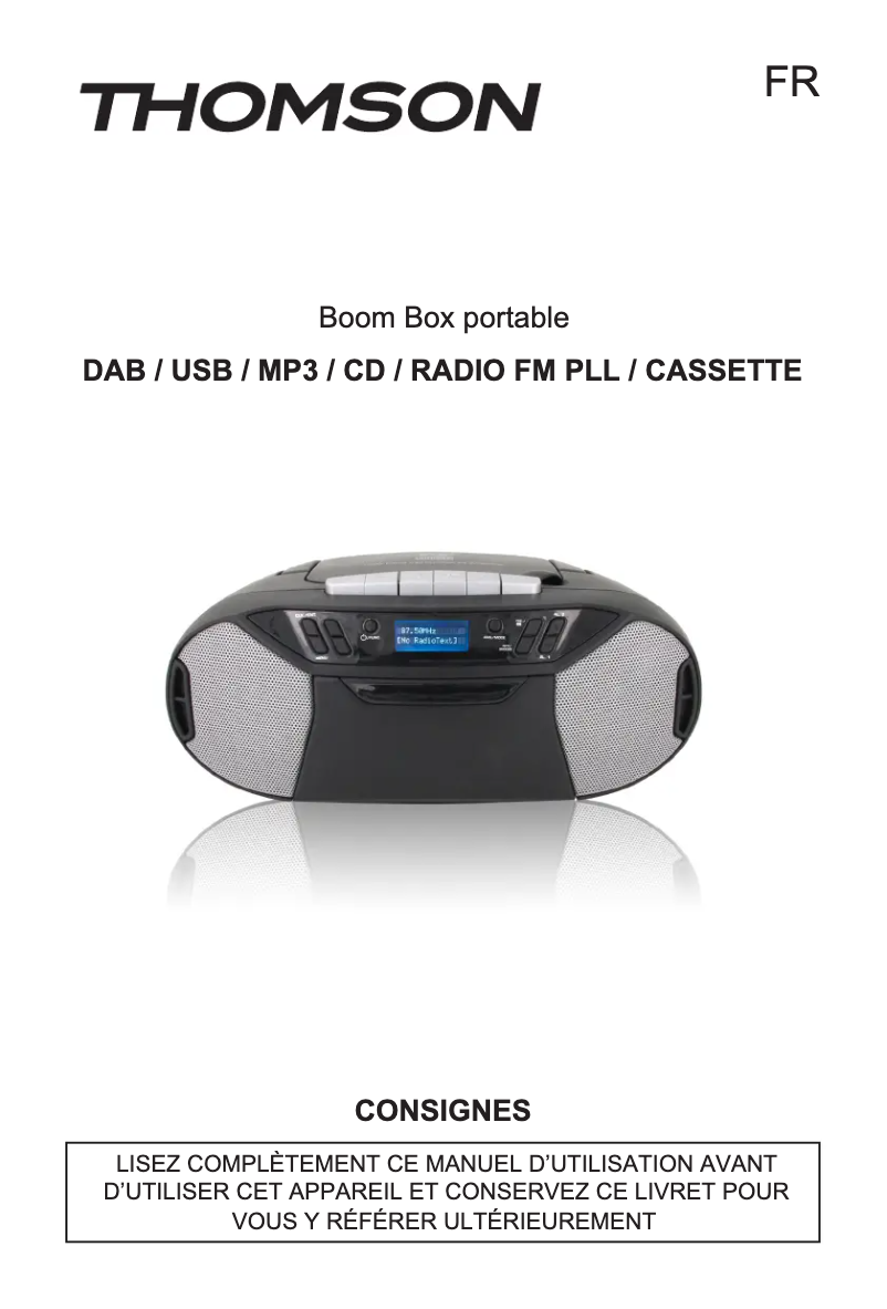 Página nº 1 - Manual de usuario Thomson TH367669