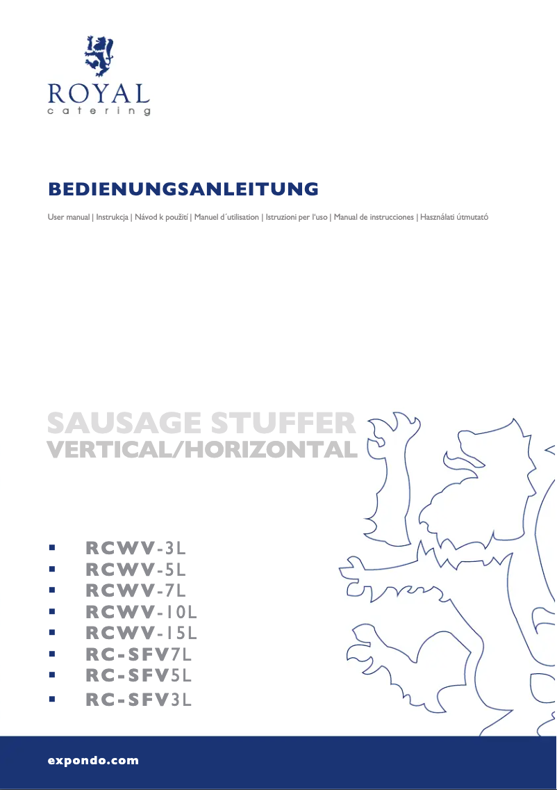 Imagen de la primera página del manual del dispositivo RCWV-10L