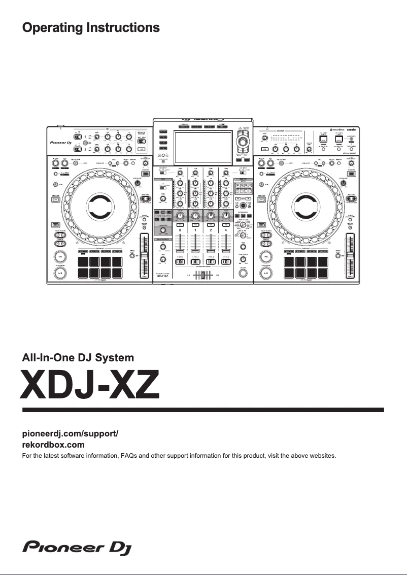 Página nº 1 - Manual de usuario Pioneer XDJ-XZ