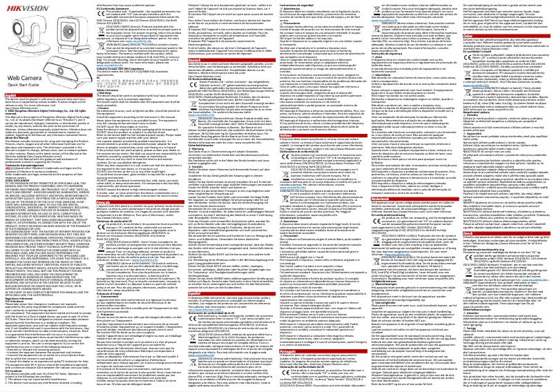 Página 1 del manual Guía de inicio rápido Hikvision DS-U18