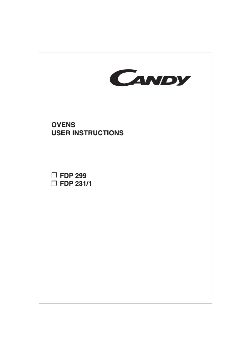 Imagen de la primera página del manual del dispositivo FDP 299 N