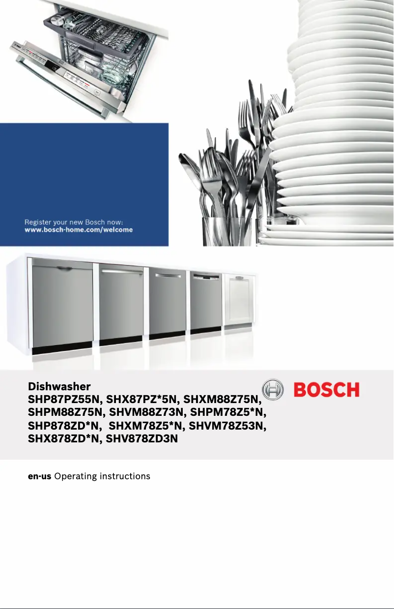 Página nº 1 - Manual de usuario Bosch SHX878ZD5N