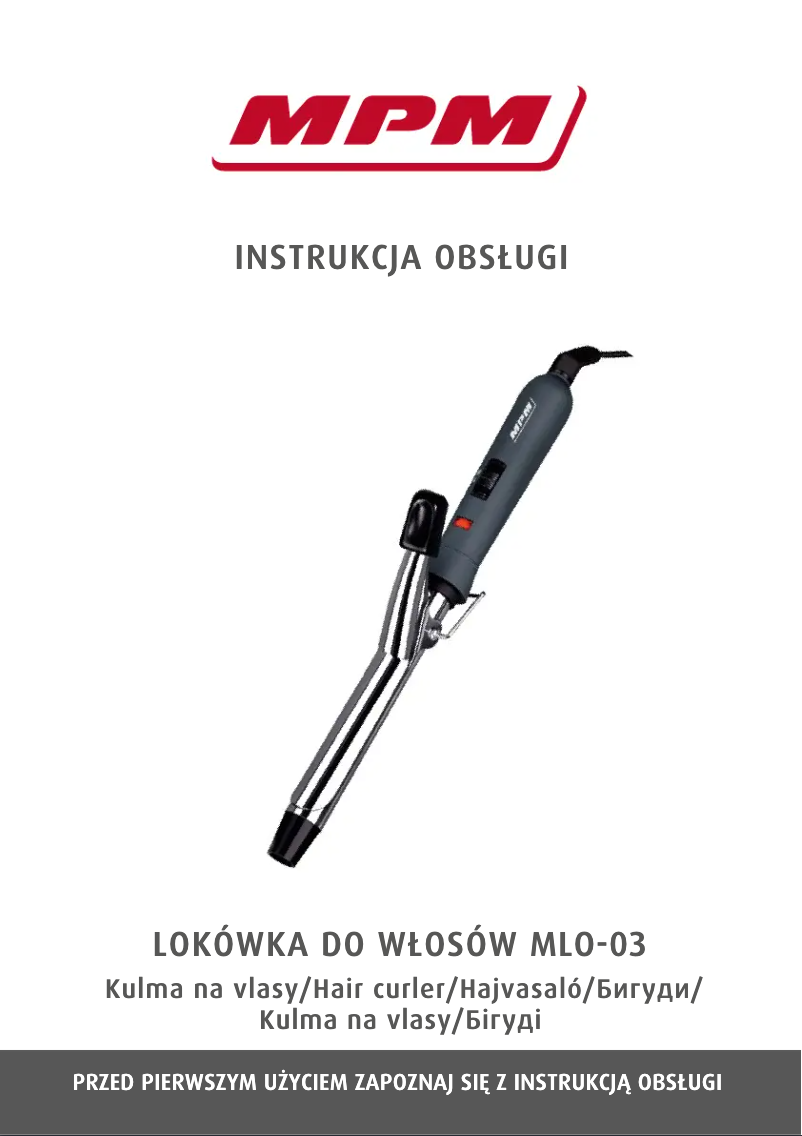 Página 1 del manual Manual de usuario MPM MLO-03