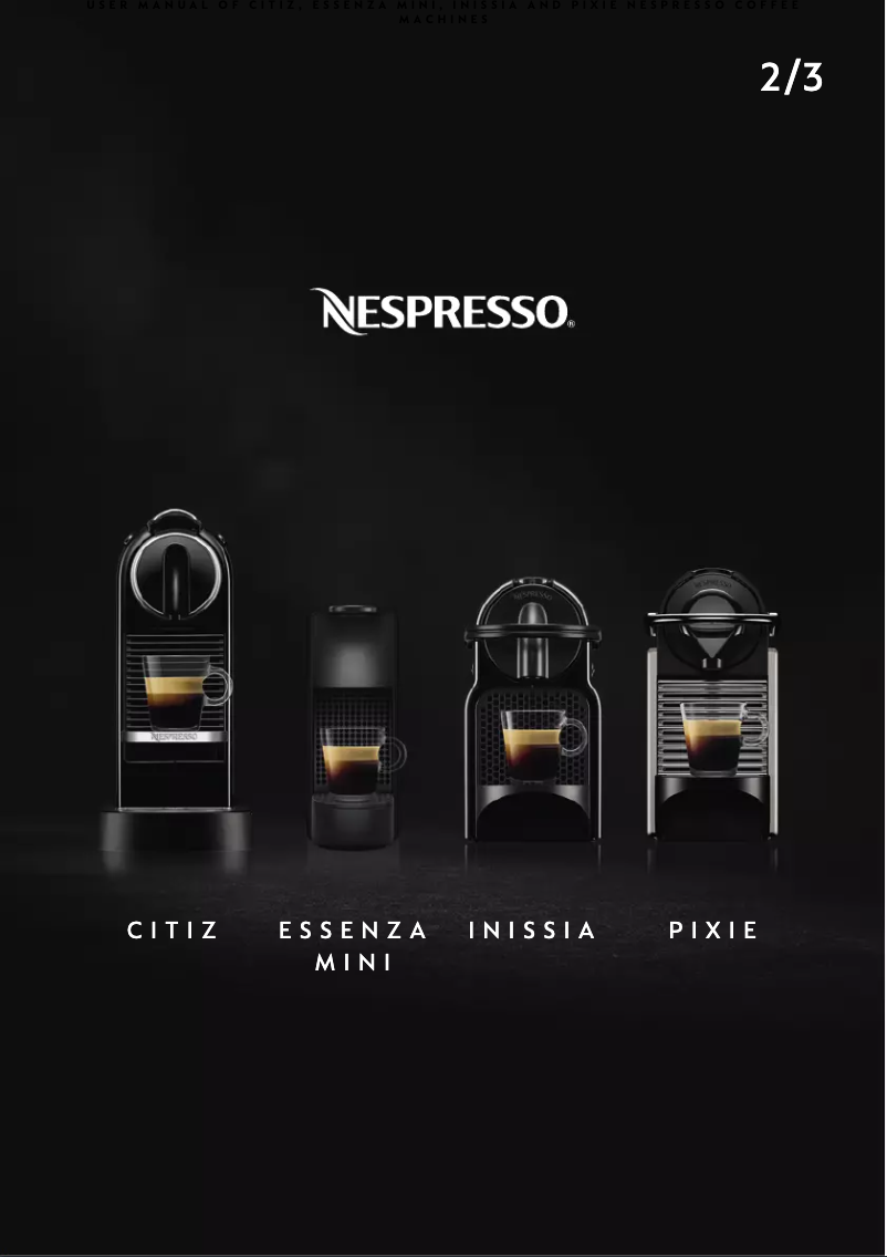 Imagen de la primera página del manual del dispositivo Citiz & Milk