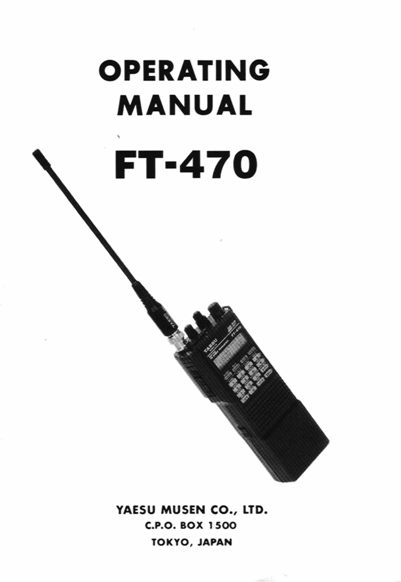 Página nº 1 - Manual de usuario Yaesu FT-470