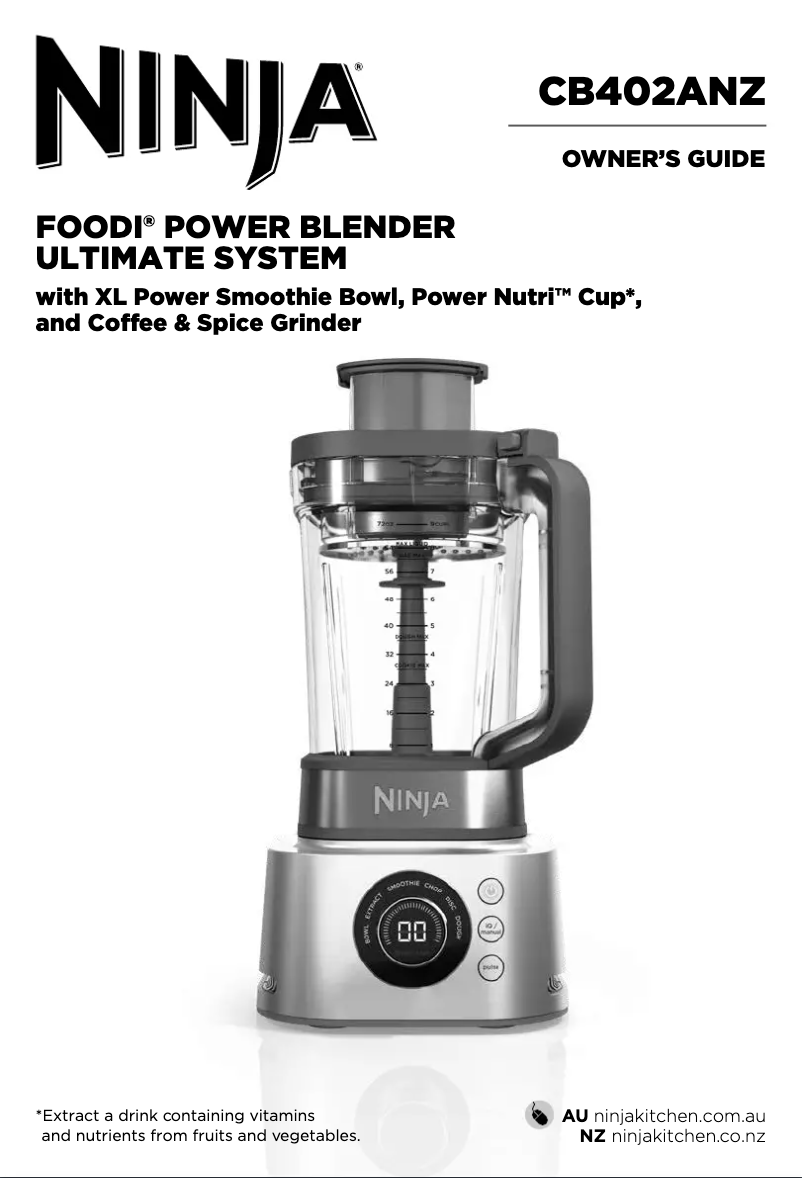 Imagen de la primera página del manual del dispositivo Foodi CB402ANZ