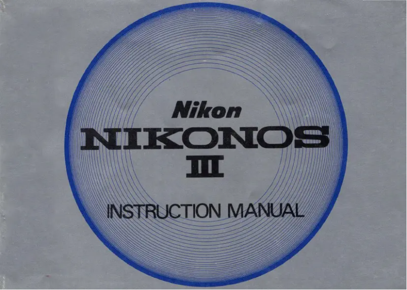 Imagen de la primera página del manual del dispositivo Nikonos III